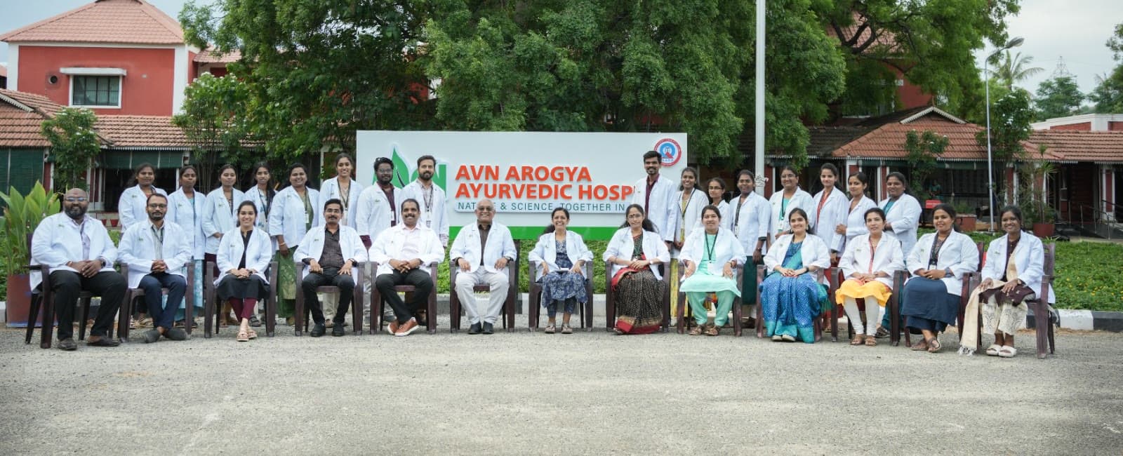 The AVN Arogya medical team at the Madurai campus
